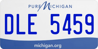 MI license plate DLE5459