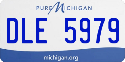 MI license plate DLE5979