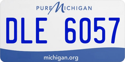 MI license plate DLE6057