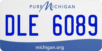 MI license plate DLE6089