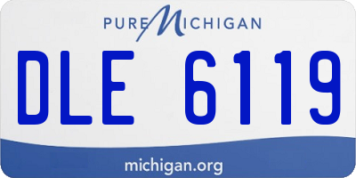 MI license plate DLE6119
