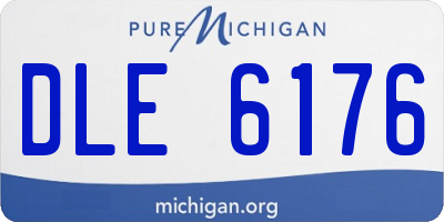 MI license plate DLE6176