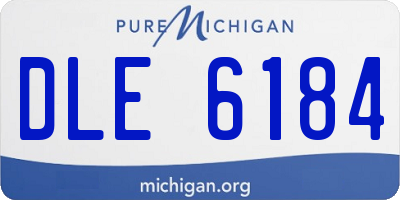 MI license plate DLE6184