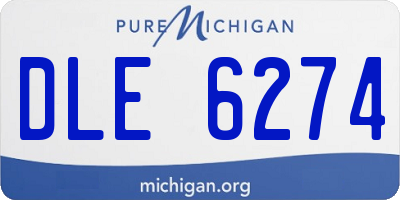 MI license plate DLE6274