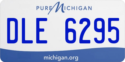 MI license plate DLE6295