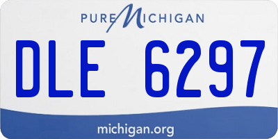 MI license plate DLE6297