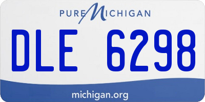 MI license plate DLE6298