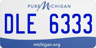 MI license plate DLE6333
