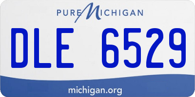 MI license plate DLE6529