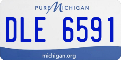 MI license plate DLE6591