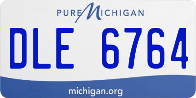 MI license plate DLE6764
