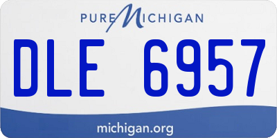 MI license plate DLE6957