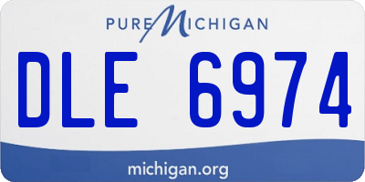 MI license plate DLE6974