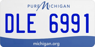 MI license plate DLE6991