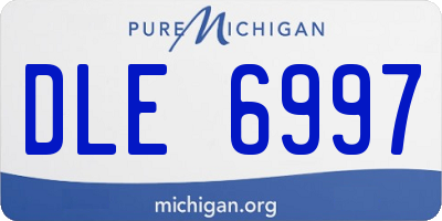 MI license plate DLE6997