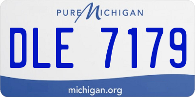 MI license plate DLE7179