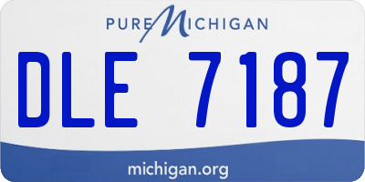 MI license plate DLE7187