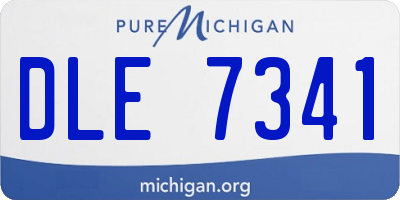 MI license plate DLE7341