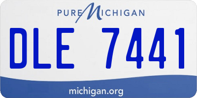 MI license plate DLE7441