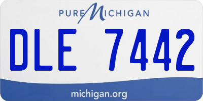 MI license plate DLE7442