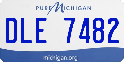 MI license plate DLE7482