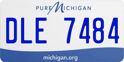 MI license plate DLE7484