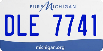 MI license plate DLE7741