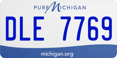MI license plate DLE7769