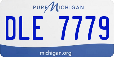 MI license plate DLE7779