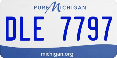 MI license plate DLE7797