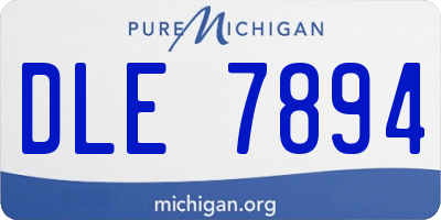 MI license plate DLE7894