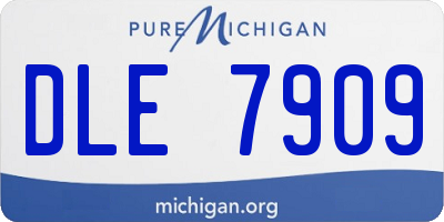 MI license plate DLE7909