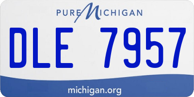MI license plate DLE7957