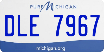 MI license plate DLE7967