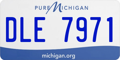 MI license plate DLE7971