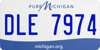 MI license plate DLE7974