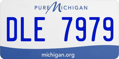 MI license plate DLE7979