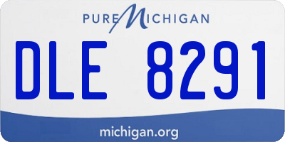 MI license plate DLE8291