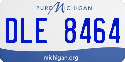 MI license plate DLE8464