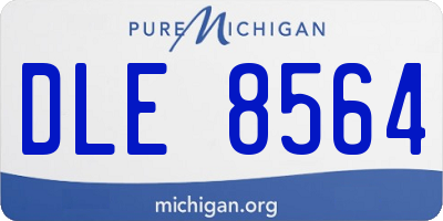 MI license plate DLE8564
