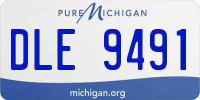 MI license plate DLE9491