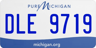 MI license plate DLE9719