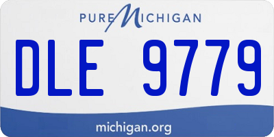 MI license plate DLE9779