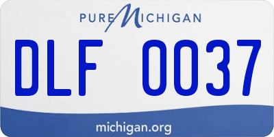 MI license plate DLF0037