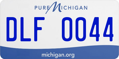 MI license plate DLF0044