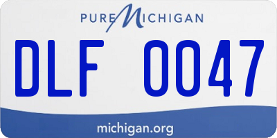 MI license plate DLF0047