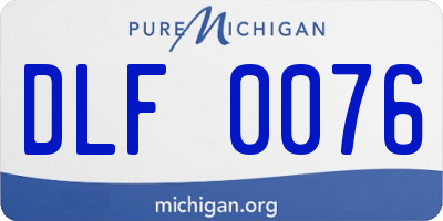 MI license plate DLF0076