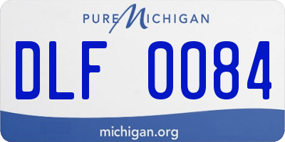 MI license plate DLF0084