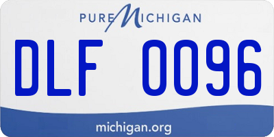 MI license plate DLF0096
