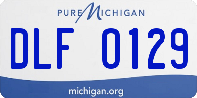 MI license plate DLF0129